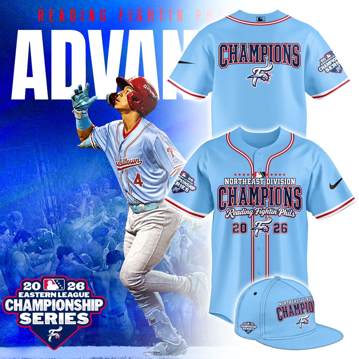 RF.Phils Fight Northeast Division Champions Limited Jersey