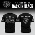 2026 Chicago Bears - Back In Black Limited Edition Tshirt