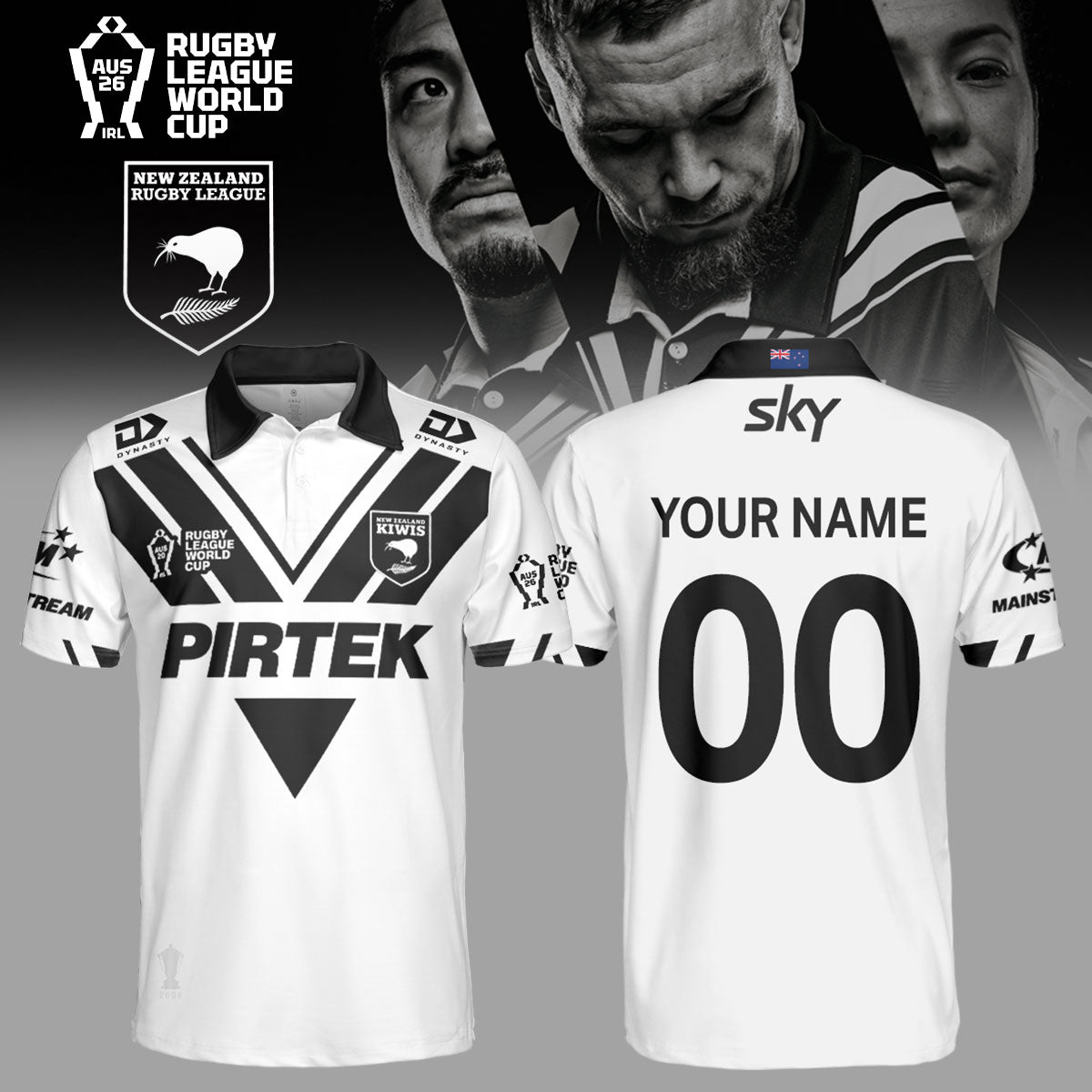 New Zealand Kiwis Polo 2026 ( Custom Name & Custom Number )