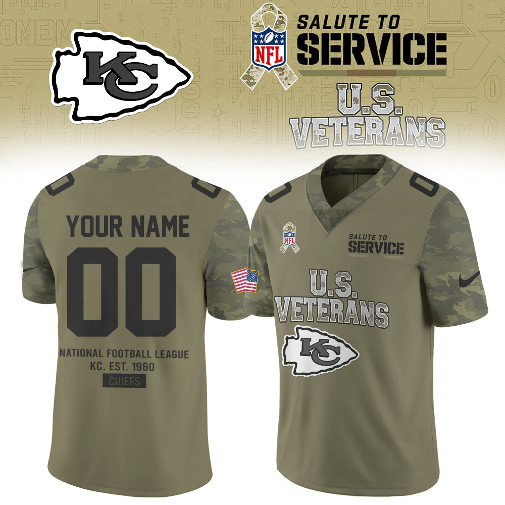 ..NFL 2026 Thank You For Your Service U.S VETERANS - Jersey (Custom Name &amp; Number)
