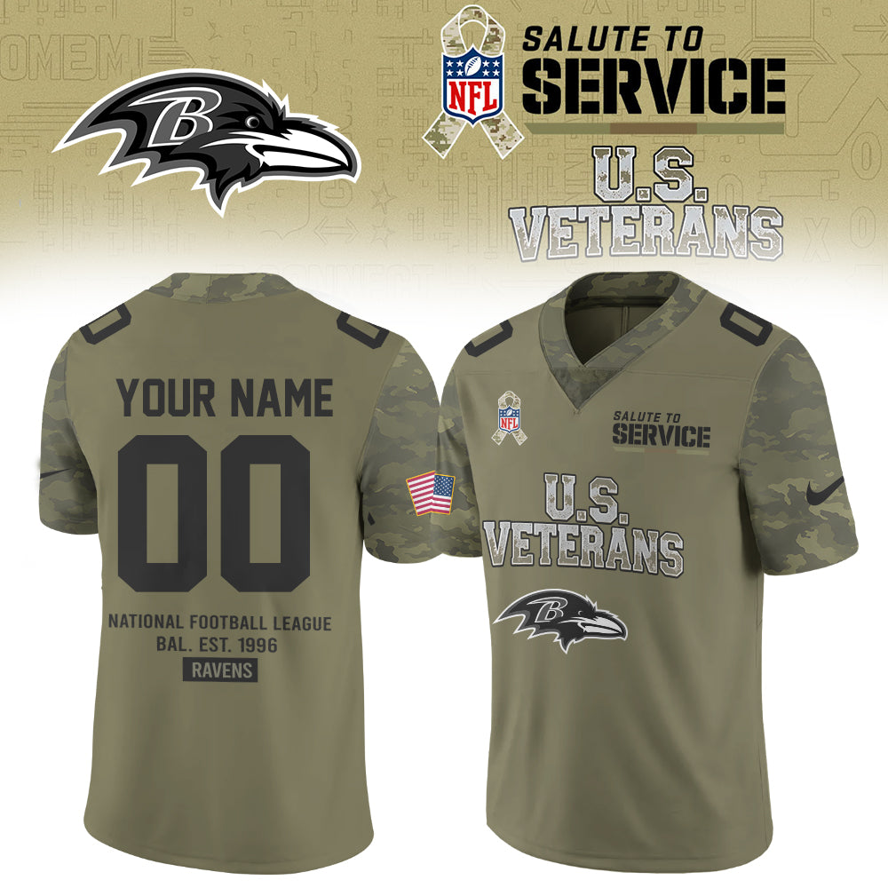 ..NFL 2026 Thank You For Your Service U.S VETERANS - Jersey (Custom Name &amp; Number)