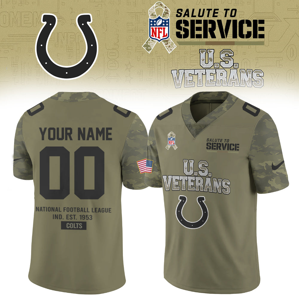 ..NFL 2026 Thank You For Your Service U.S VETERANS - Jersey (Custom Name &amp; Number)