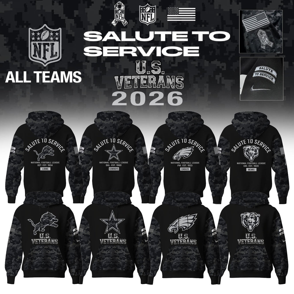 ...NFL 2026 Salute To Service U.S VETERANS – Hoodie