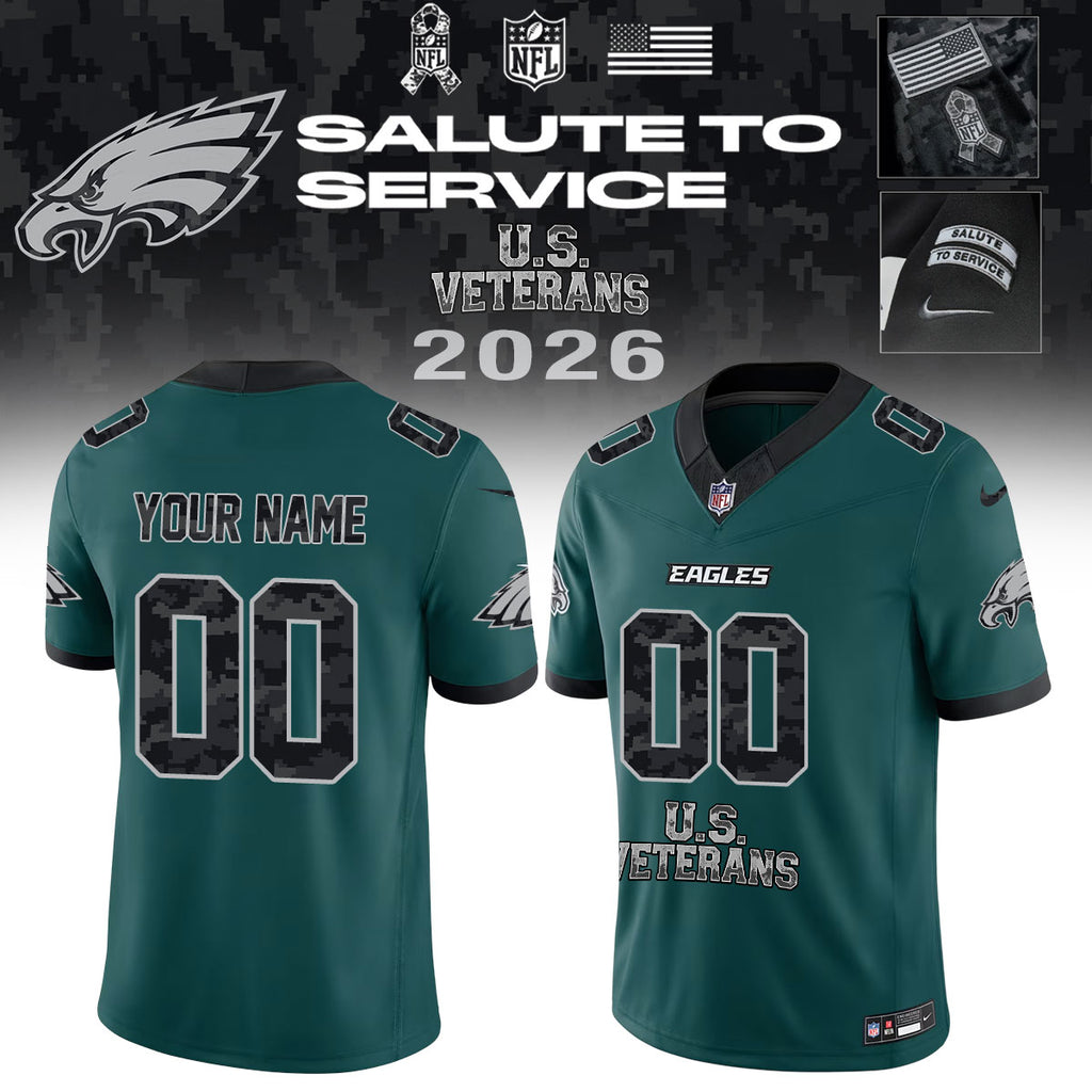 .NFL 2026 Thank You For Your Service U.S VETERANS - Jersey (Custom Name &amp; Number)