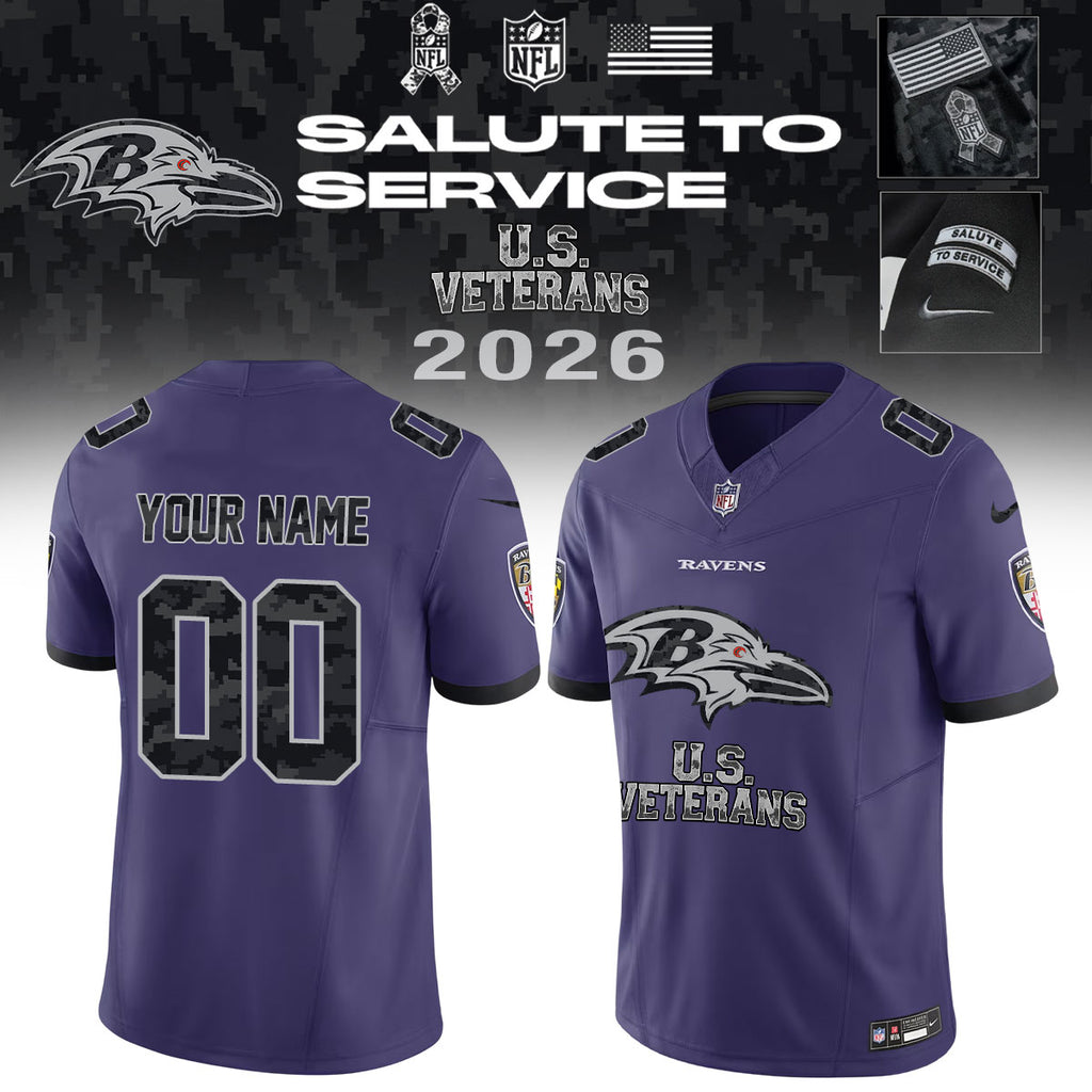 .NFL 2026 Thank You For Your Service U.S VETERANS - Jersey (Custom Name &amp; Number)