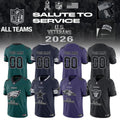 .NFL 2026 Thank You For Your Service U.S VETERANS - Jersey (Custom Name &amp; Number)