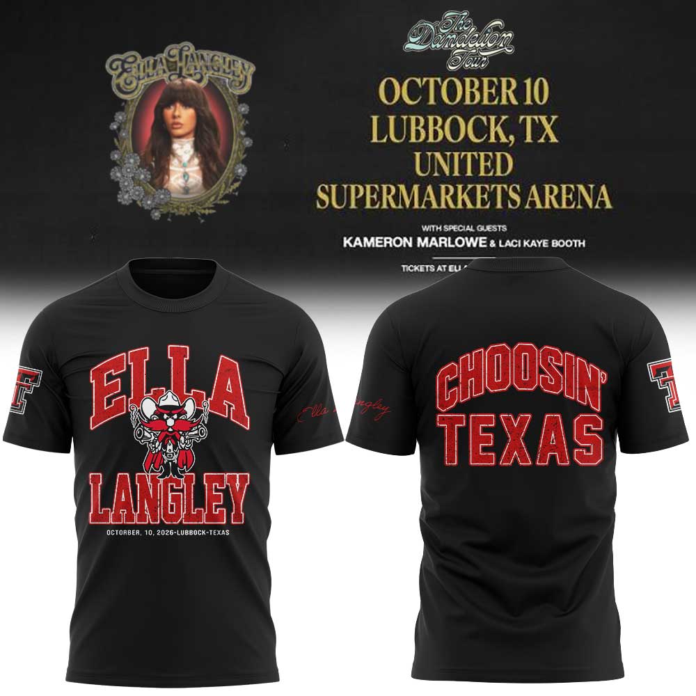 . Texas Tech x Ella Langley The Dandelion Tour 2026 Shirt V2