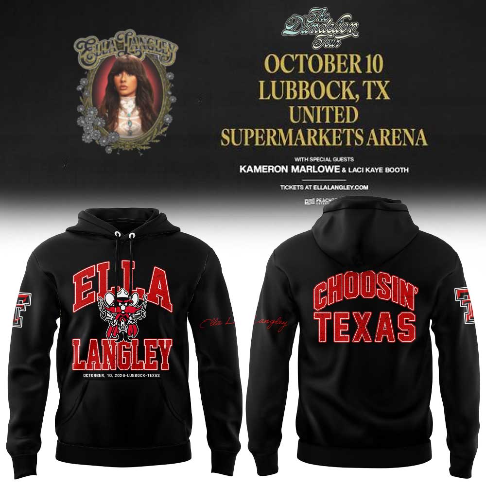 . Texas Tech x Ella Langley The Dandelion Tour 2026 Hoodie V2
