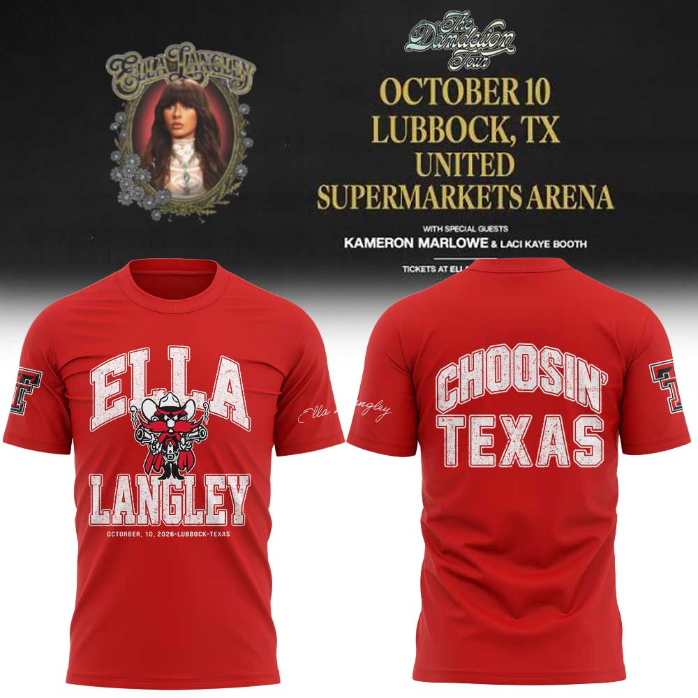 . Texas Tech x Ella Langley The Dandelion Tour 2026 Shirt