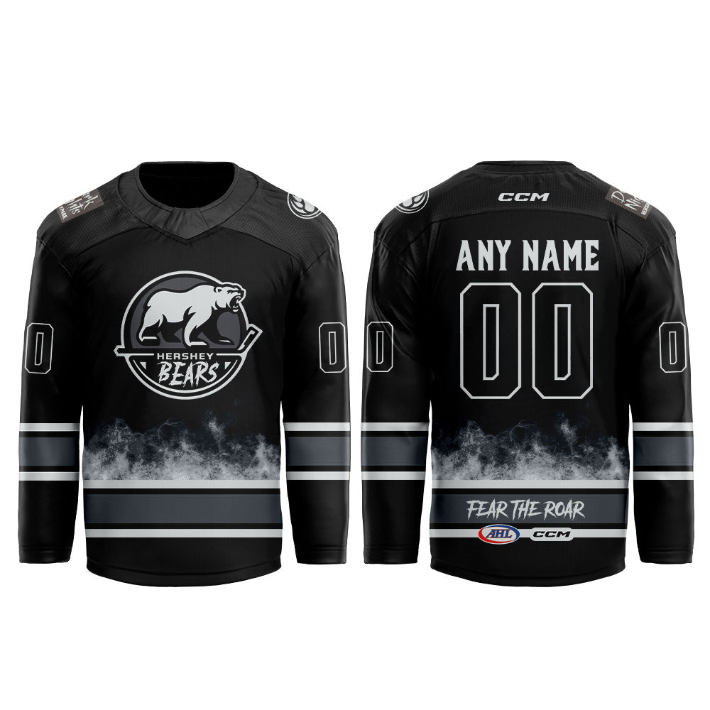 . H Bears Hersheypark Dark Nights Hockey Jersey