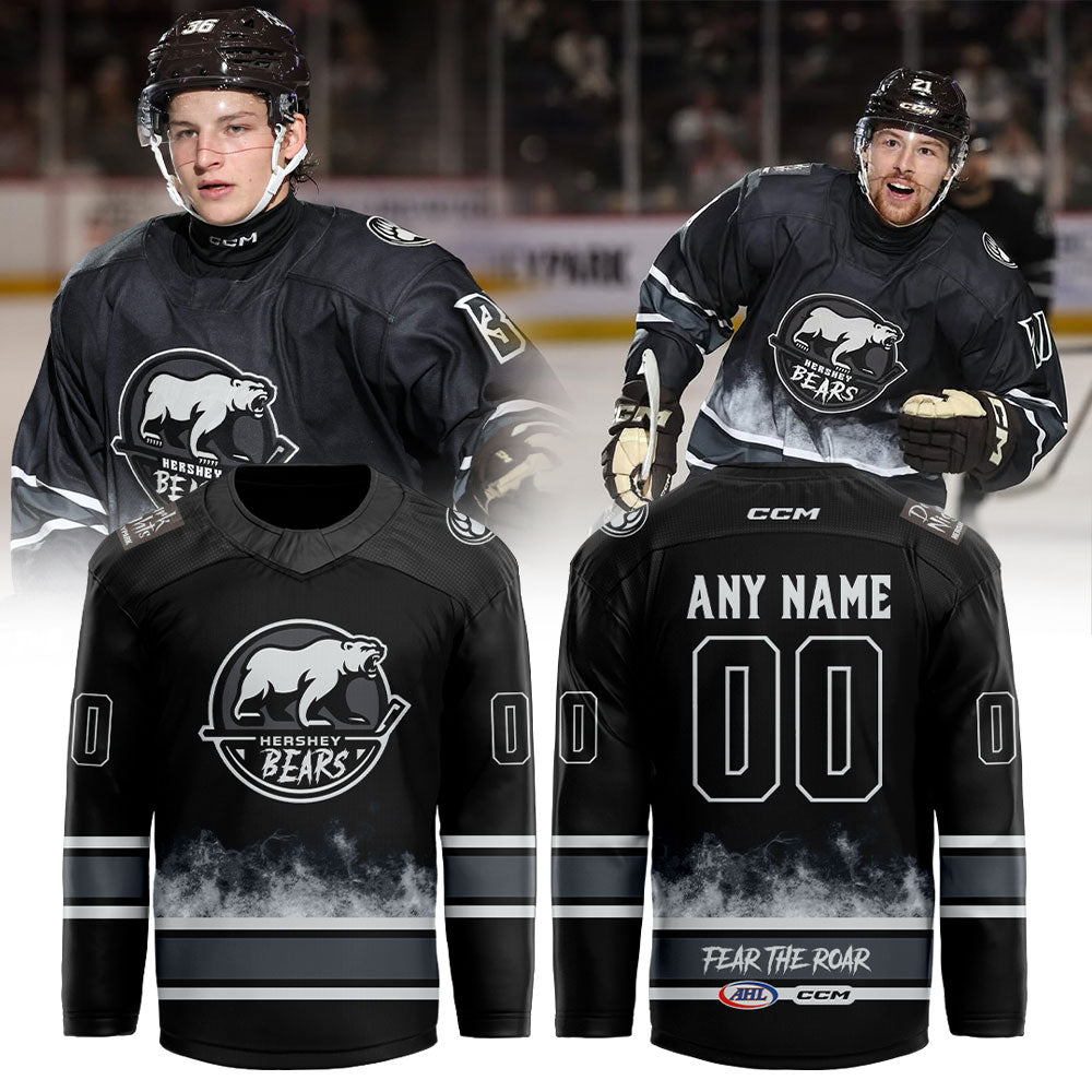 . H Bears Hersheypark Dark Nights Hockey Jersey
