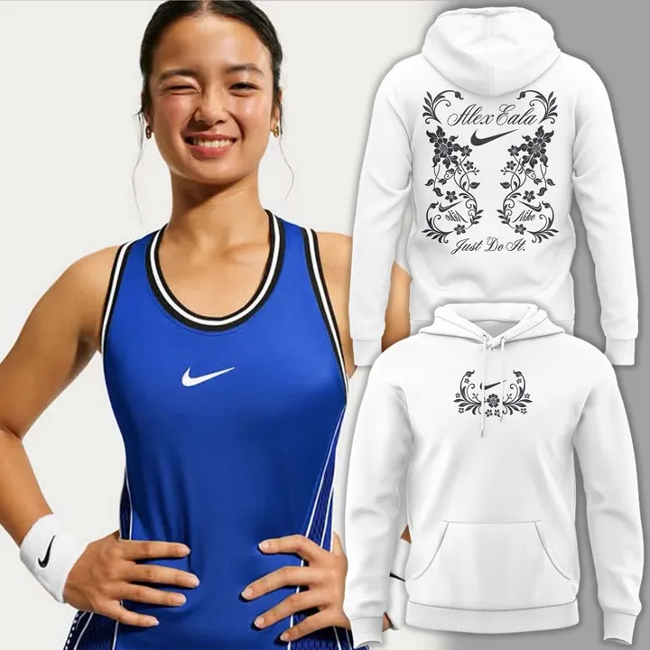 Court "Alex Eala" White Hoodie