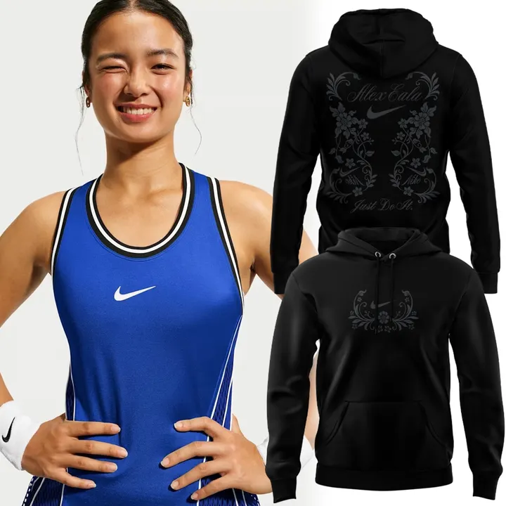 Court "Alex Eala" Black Hoodie