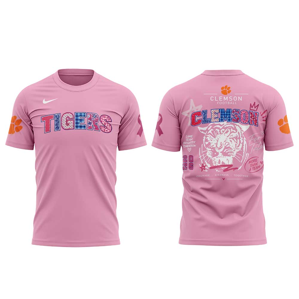. Clemson Tigers Breast Cancer Awareness Month 2026 Shirt