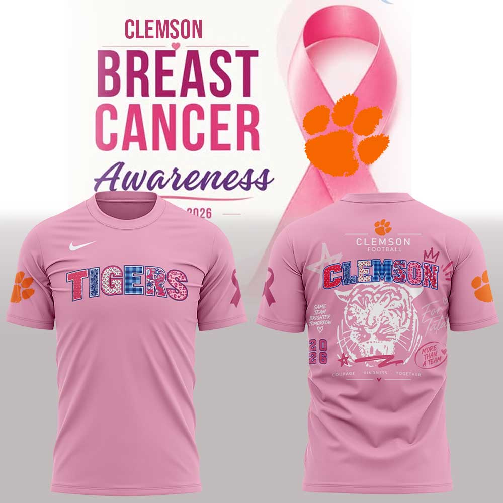 . Clemson Tigers Breast Cancer Awareness Month 2026 Shirt