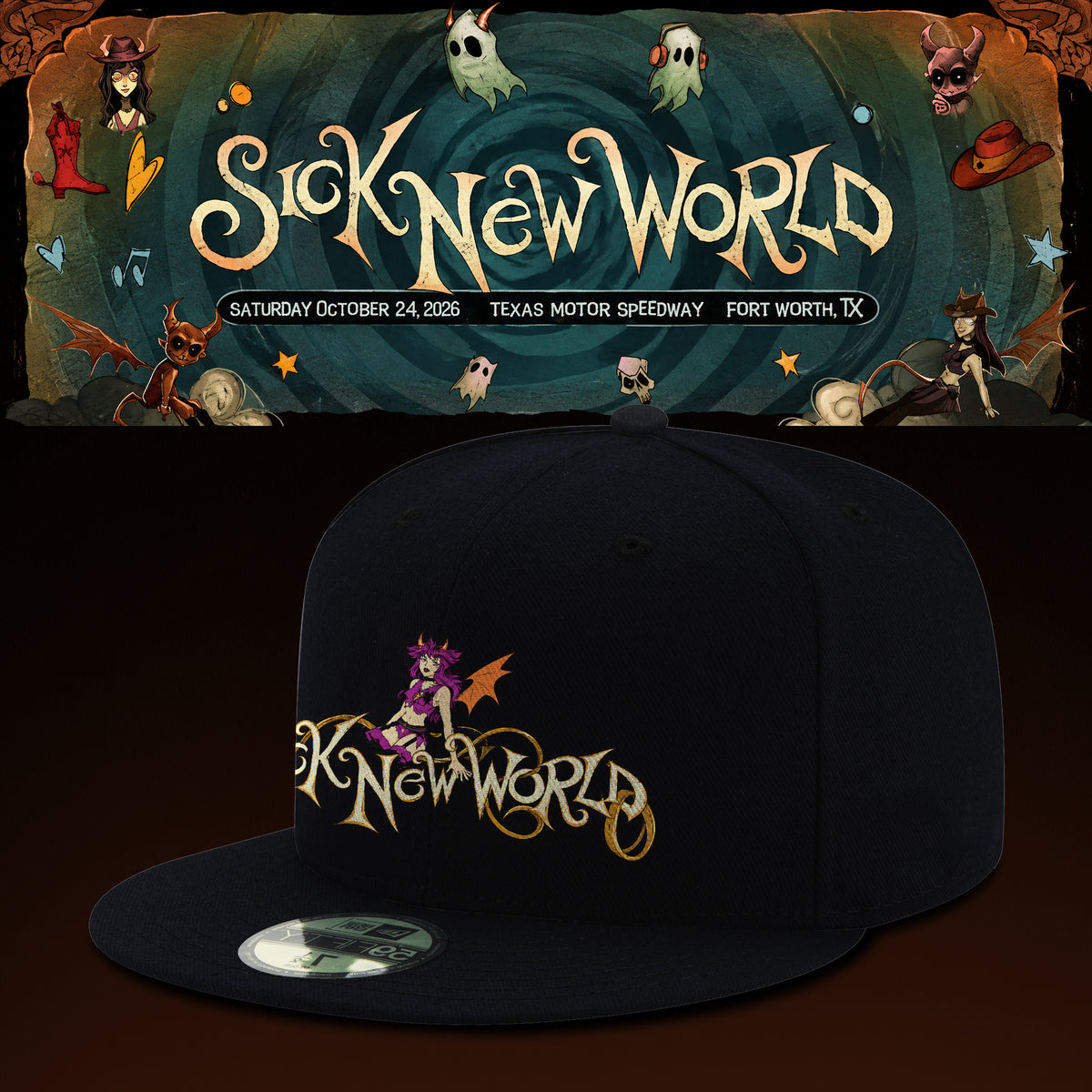 Sick New World Texas 2026 Limited Snapback Cap