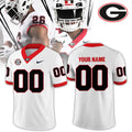 .Georgia Bulldogs 2026 Whiteout Uniform Limited Personalized Football Jersey NN