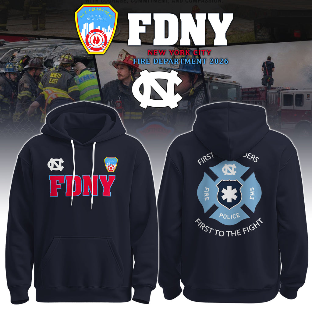 UNC x FDNY First Responders Tribute Hoodie