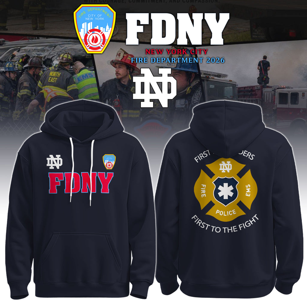 ND x FDNY First Responders Tribute Hoodie