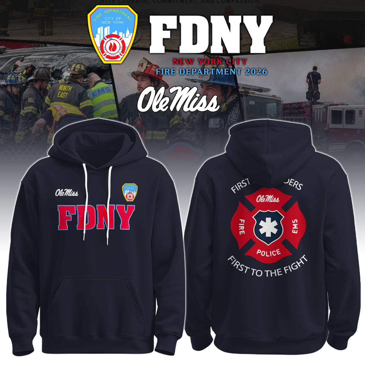 OLM x FDNY First Responders Tribute Hoodie