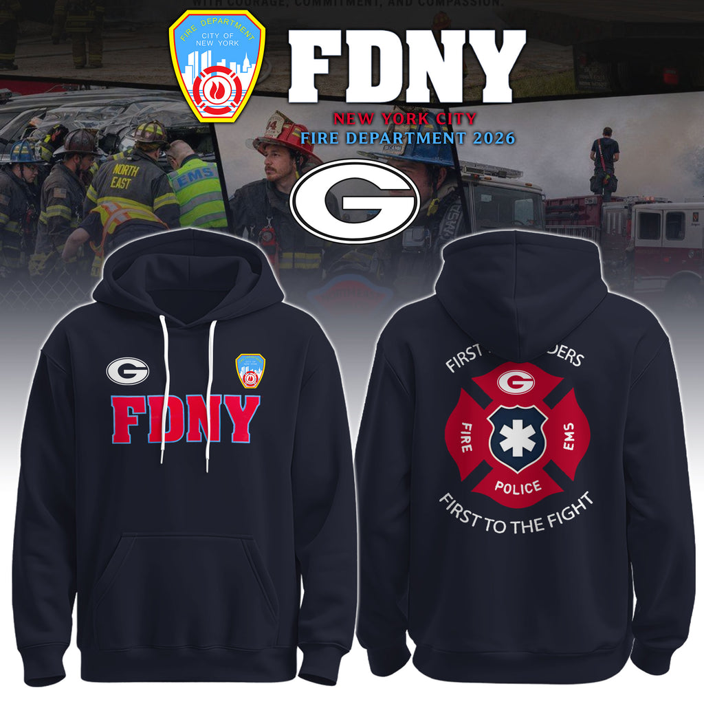 UGA x FDNY First Responders Tribute Hoodie