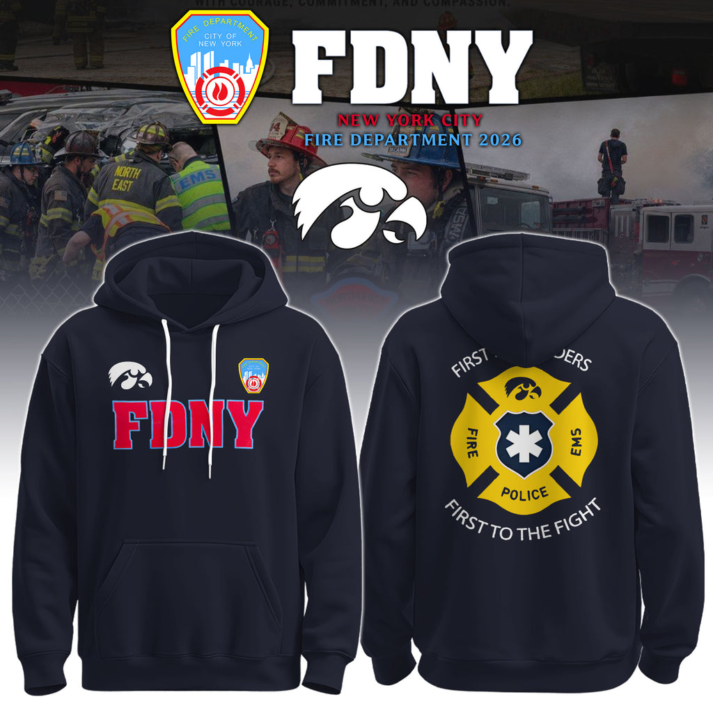 IOWA x FDNY First Responders Tribute Hoodie