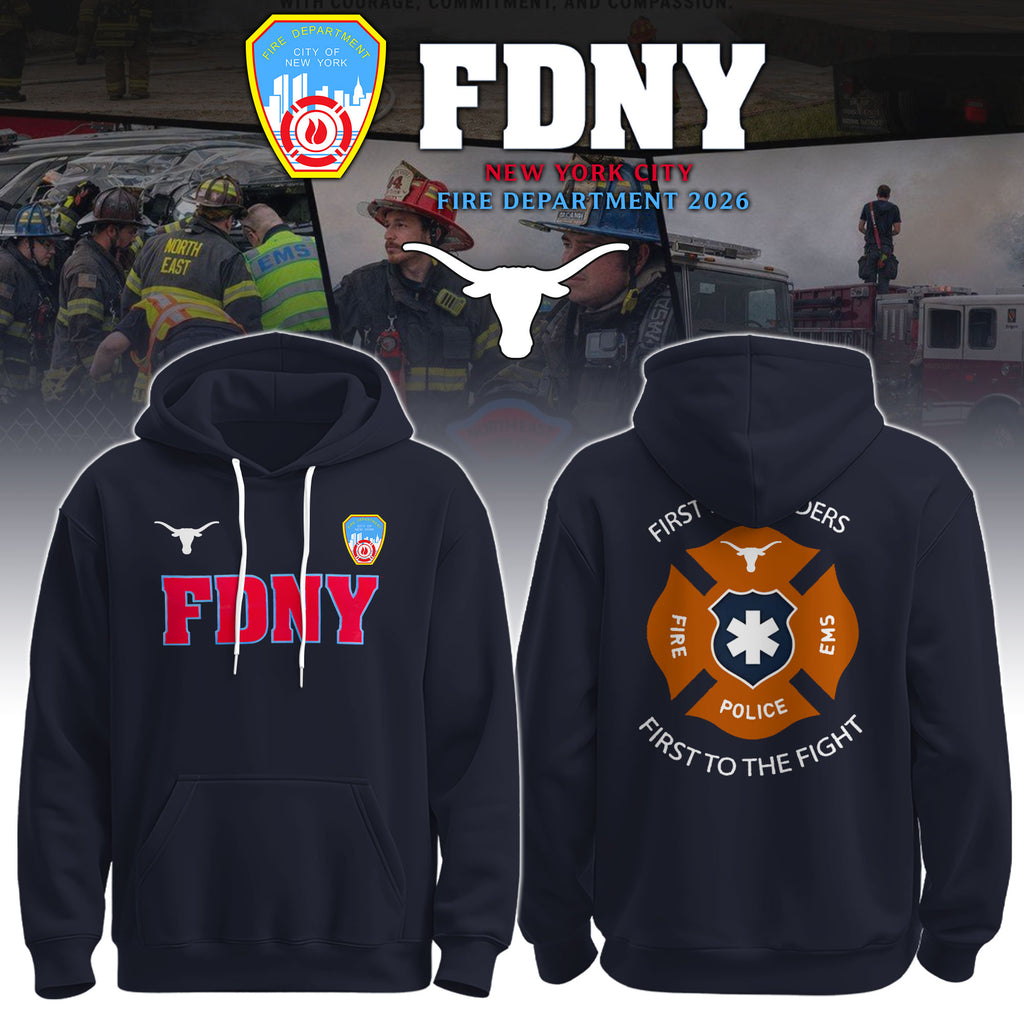 TEXAS x FDNY First Responders Tribute Hoodie