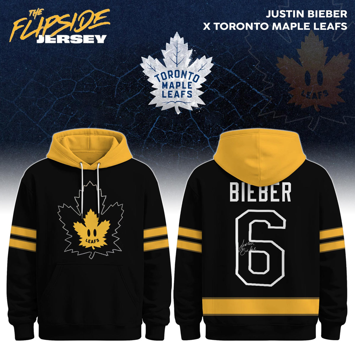 Justin Bieber x Toronto Maple Leafs Limited Edition + Selling Out Fast