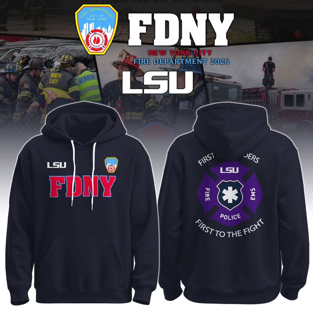 LSU x FDNY First Responders Tribute Hoodie