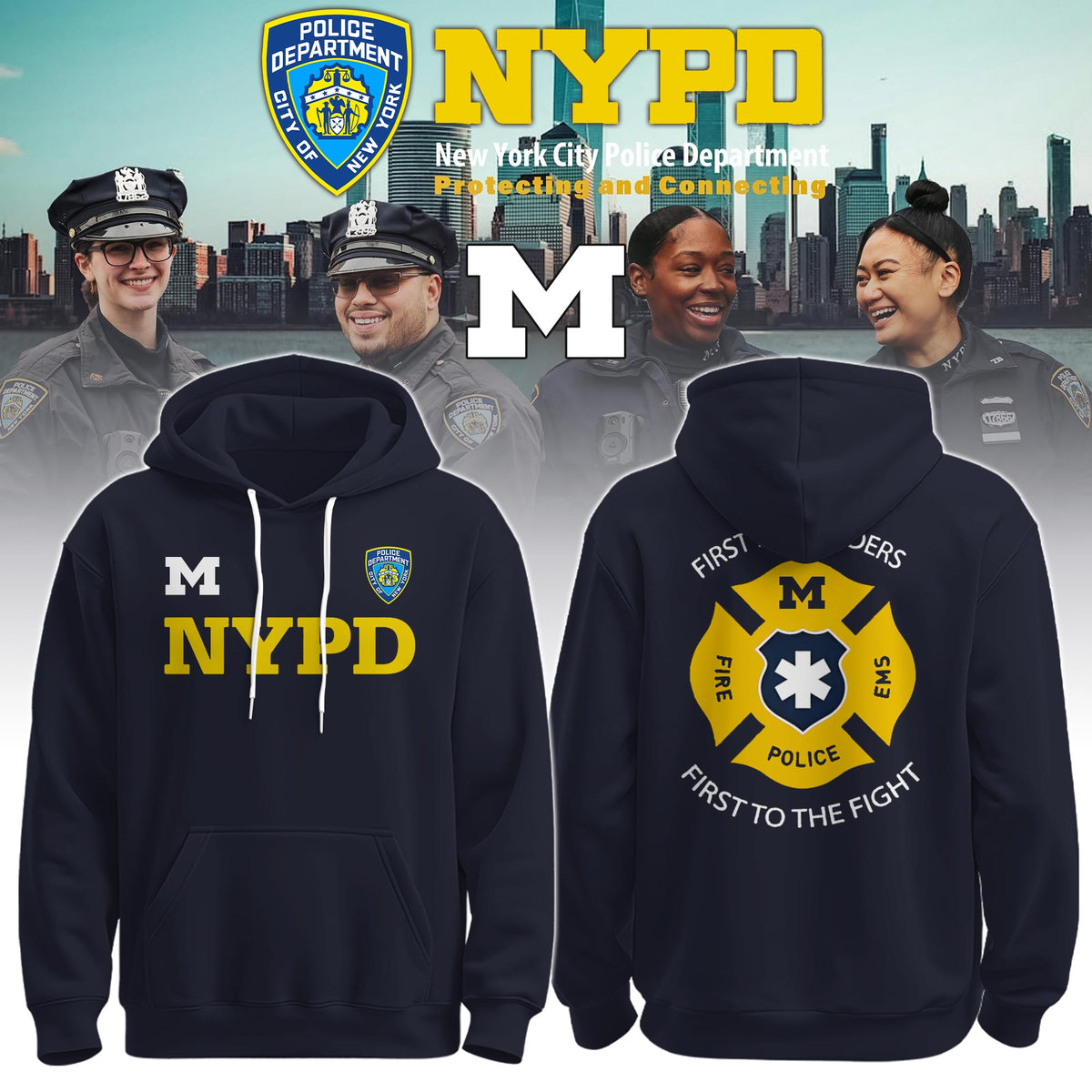 MICH x NYPD First Responders Tribute Hoodie