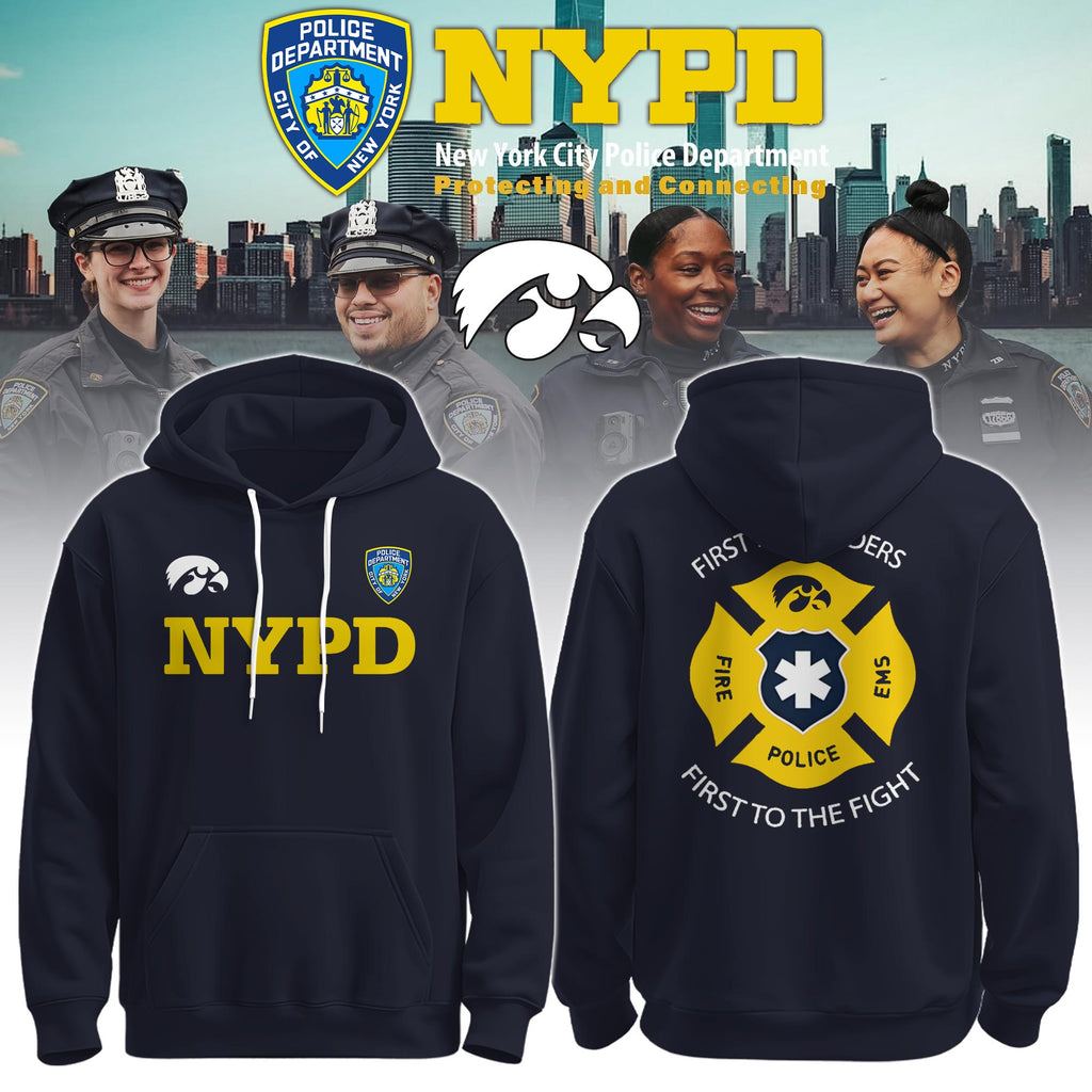 IOWA x NYPD First Responders Tribute Hoodie