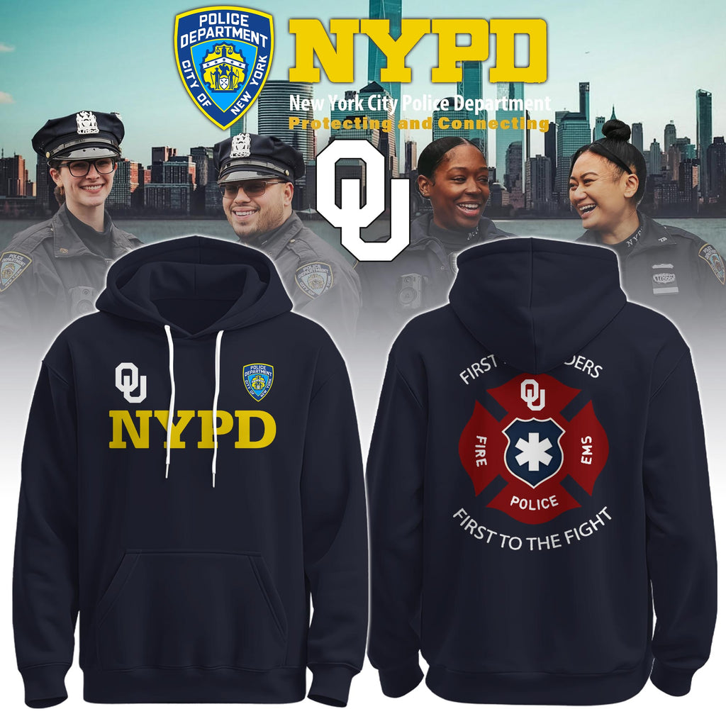 OU x NYPD First Responders Tribute Hoodie
