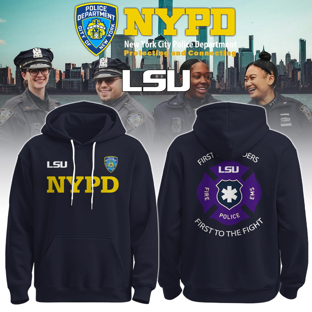 LSU x NYPD First Responders Tribute Hoodie