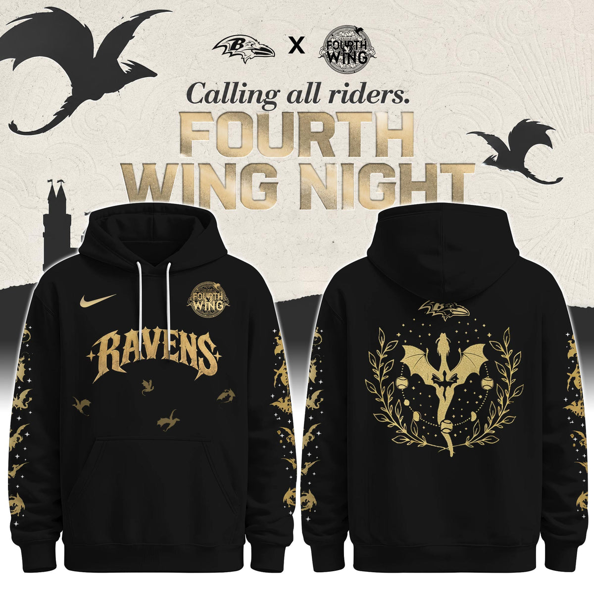 BAL x Fourth Wing Night Hoodie Limited Edition + Selling Out Fast