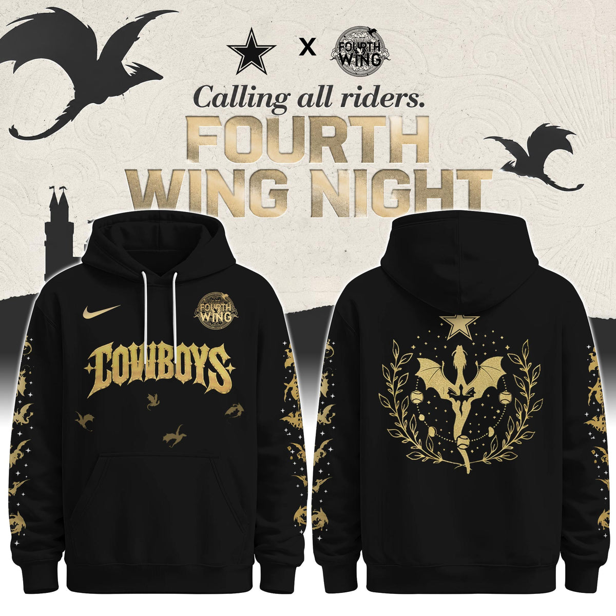DAL x Fourth Wing Night Hoodie Limited Edition + Selling Out Fast