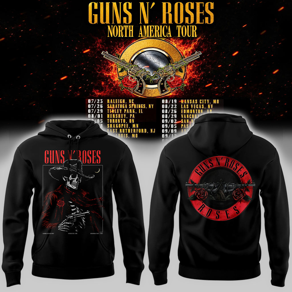 Limited Edition Guns N’ Roses “North America Tour 2026” Globe Life Field In Arlington,TX Hoodie HP26091001H6