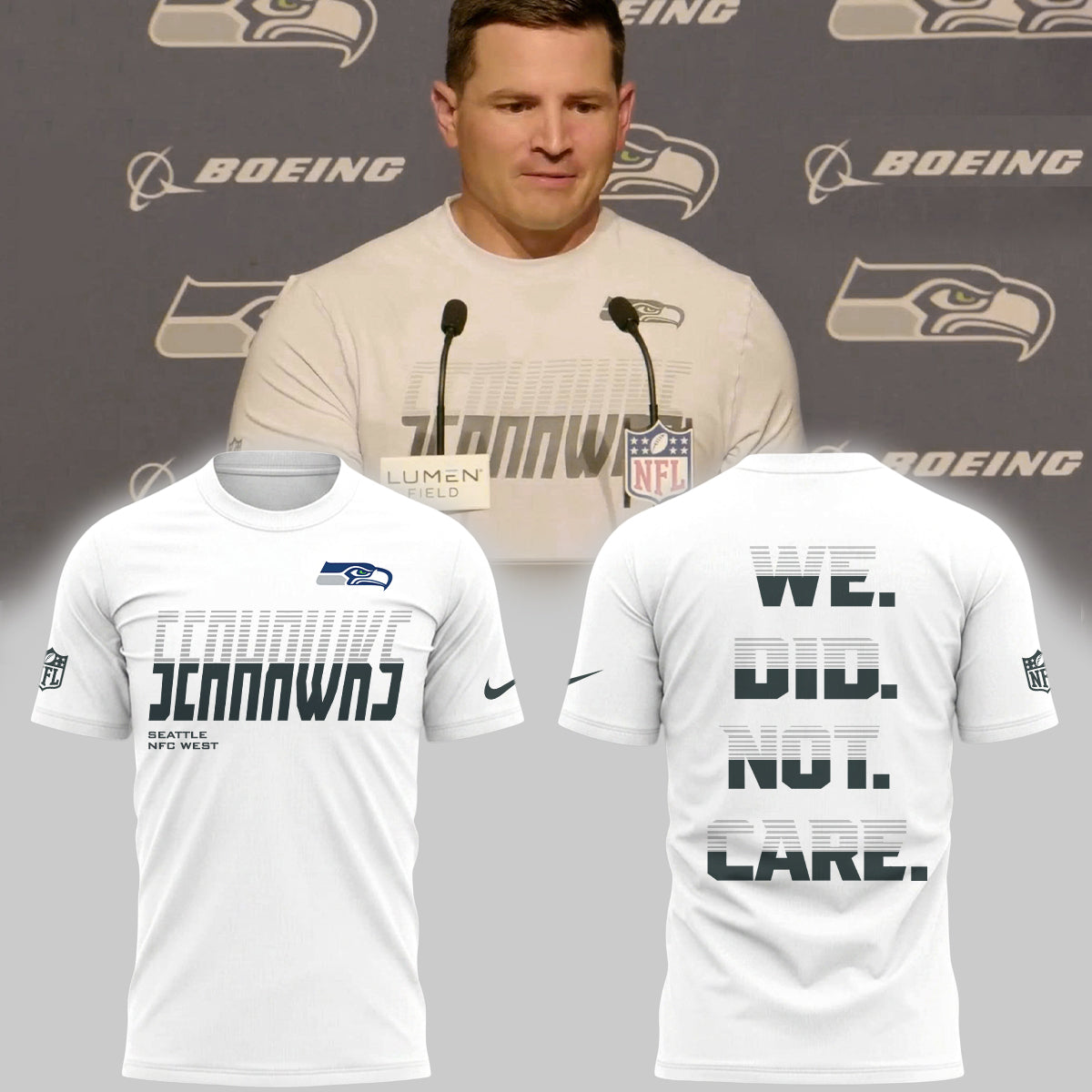 Limited Edition Seahawks Football “We did not care” T-Shirts HP26091001T3