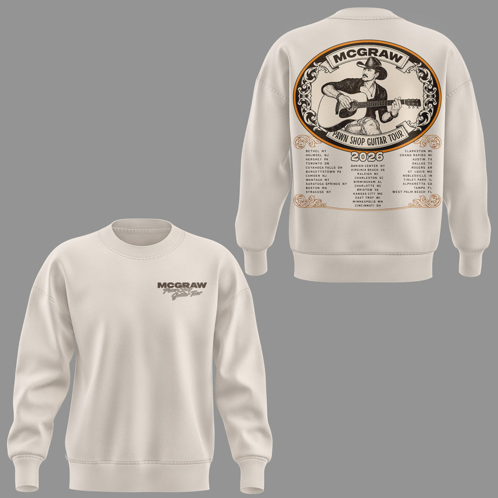 McGraw 🤠🎤 “Pawn Shop Guitar Tour 2026” Sweatshirt-KC07072605