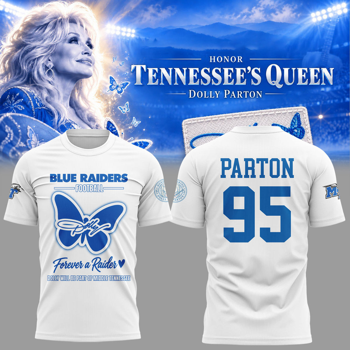 Limited Edition Honoring Dolly Parton 💙 Shirt-KC09072608
