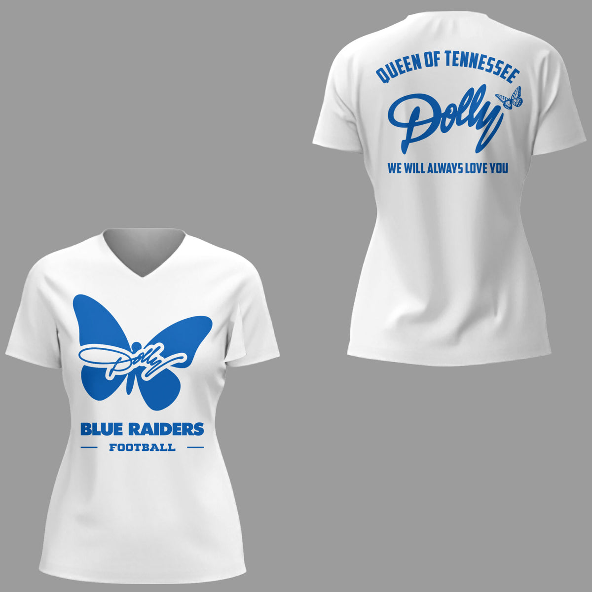 Limited Edition Honoring Dolly Parton 💙 V-neck TShirt-KC09072610