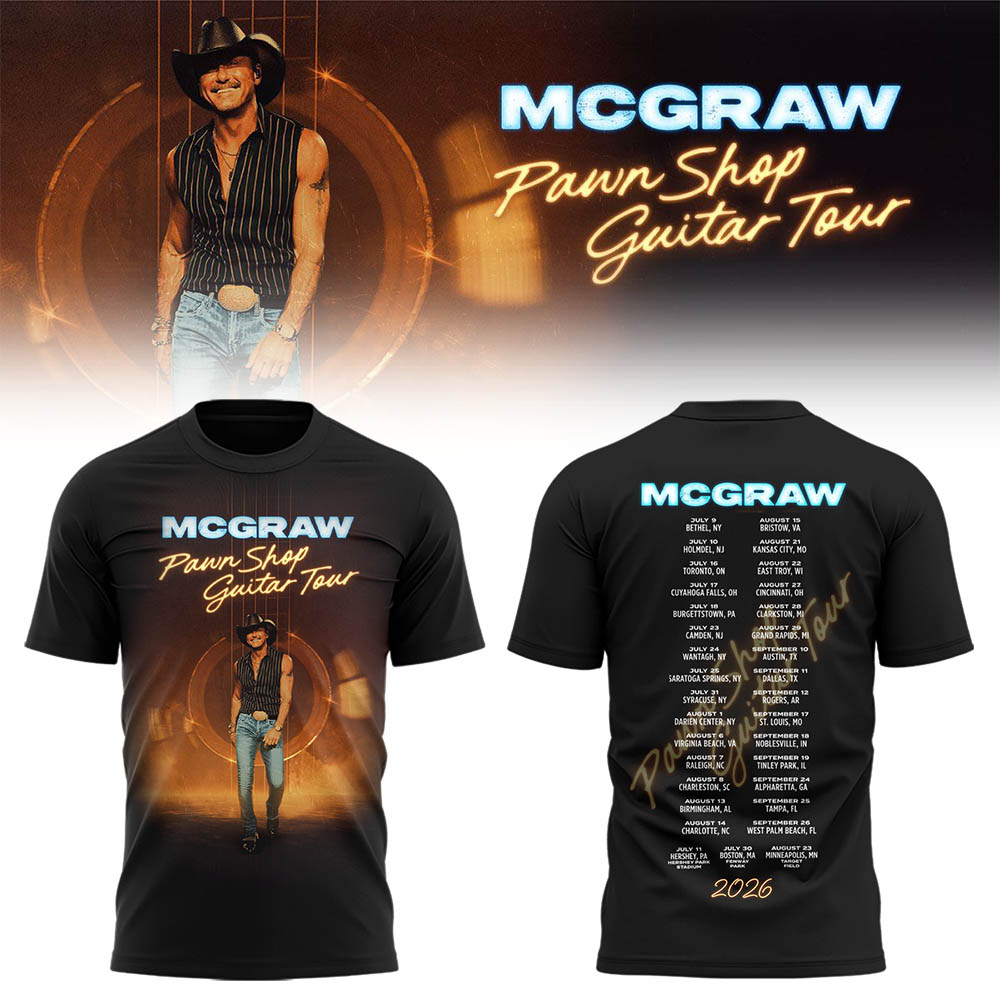 McGraw 🤠🎤 “Pawn Shop Guitar Tour 2026” Shirt-LL260830012