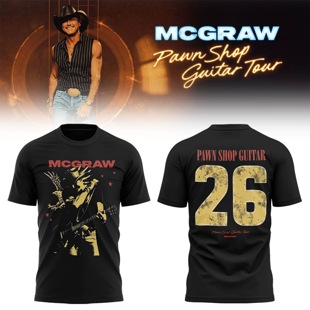 McGraw 🤠🎤 “Pawn Shop Guitar Tour 2026” Shirt-LL260830019