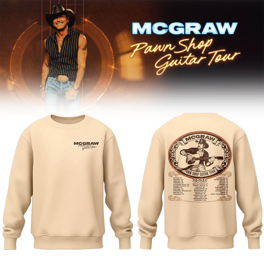 McGraw 🤠🎤 “Pawn Shop Guitar Tour 2026” Sweatshirt-LL260830026