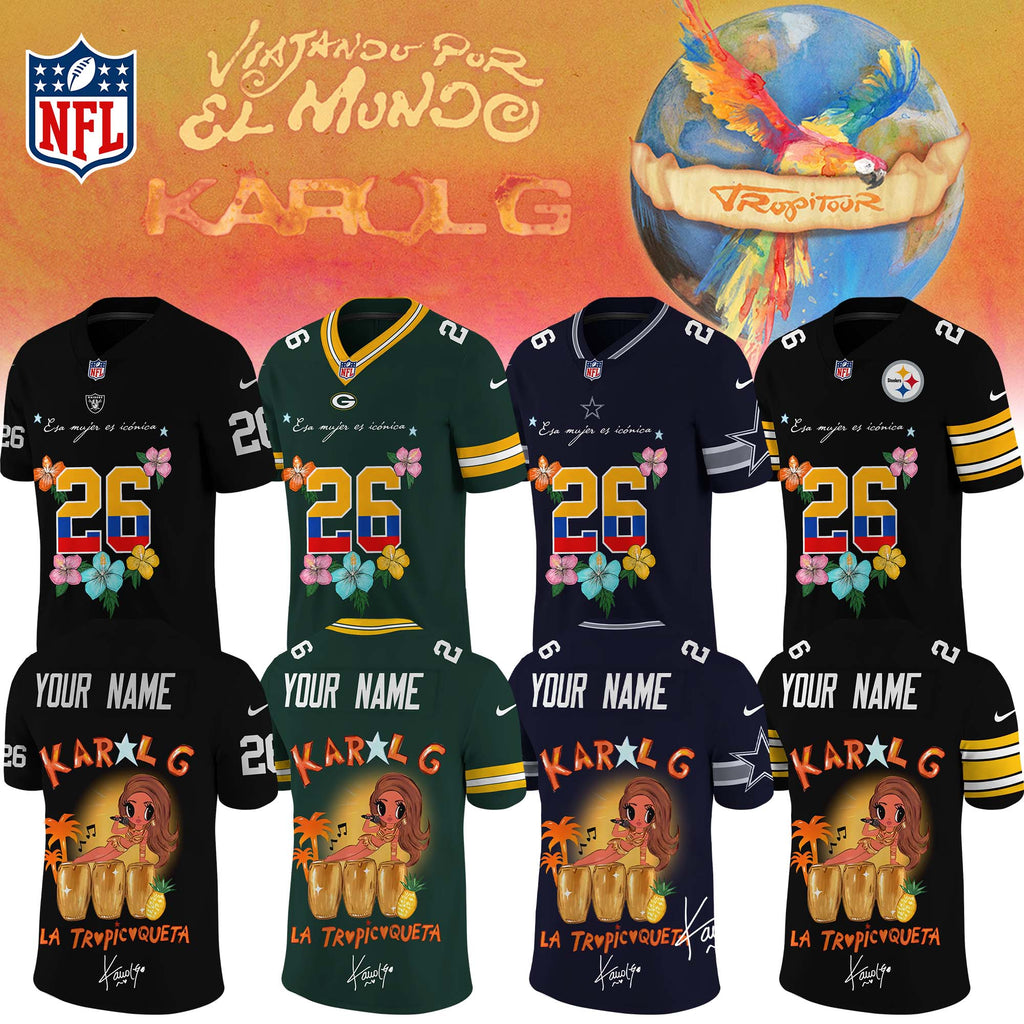 ___Football US Full Team x Karol G – Nos Vamos de Tour. Limited Edition Signature Jersey. Custom name