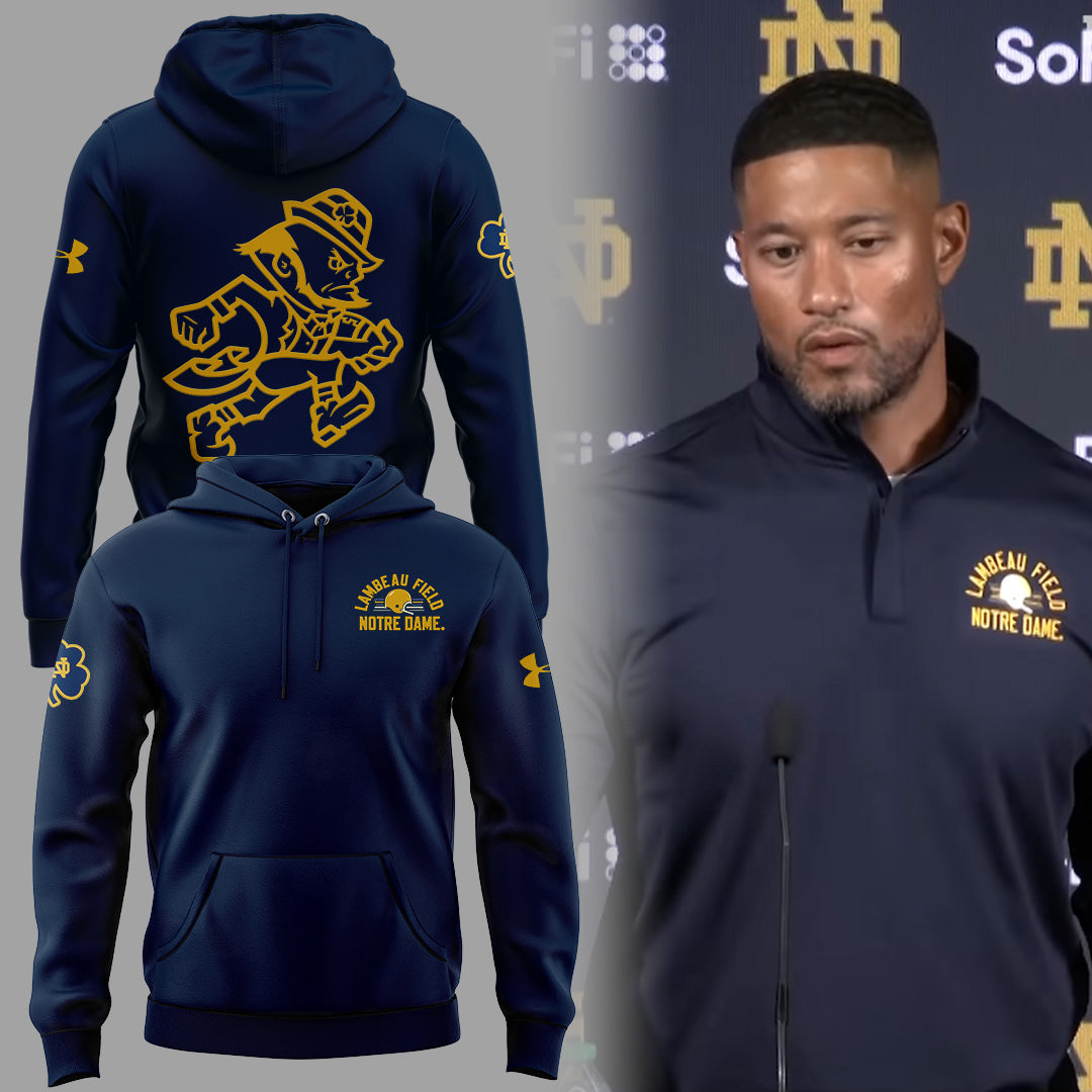 Limited Edition Coach Freeman “Lambeau Field-Notre Dame” Hoodie-ND0709262