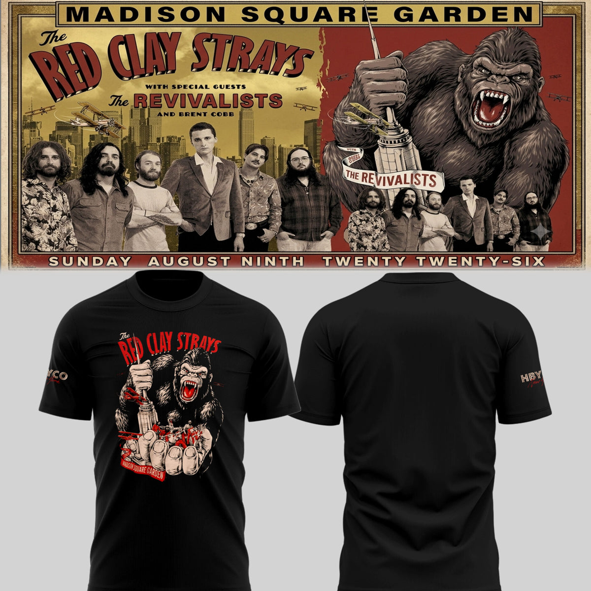 Limited Edition The Grateful Tour in MSG,NYC Shirt-PU26081001