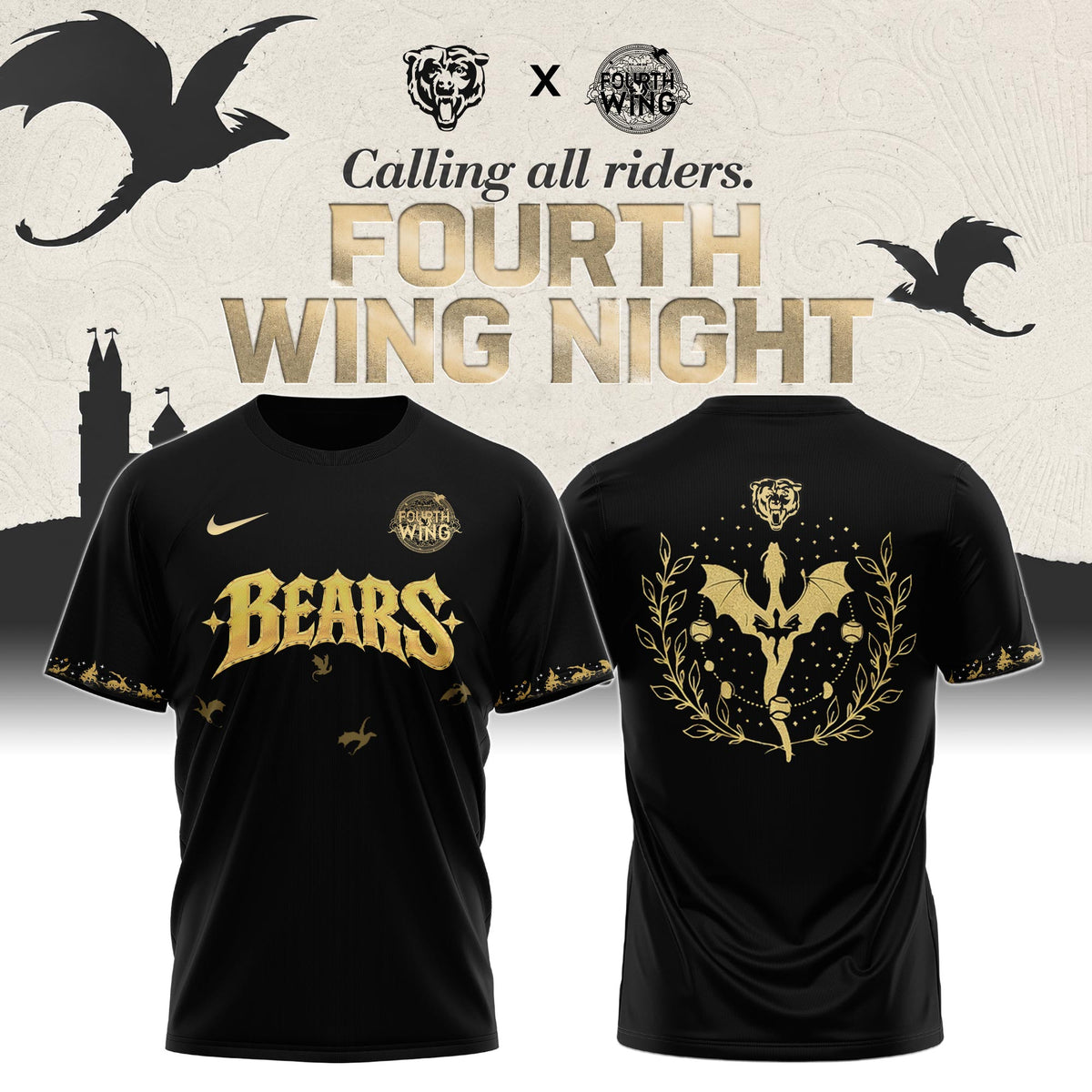 CHI x Fourth Wing Night Tshirt Limited Edition + Selling Out Fast