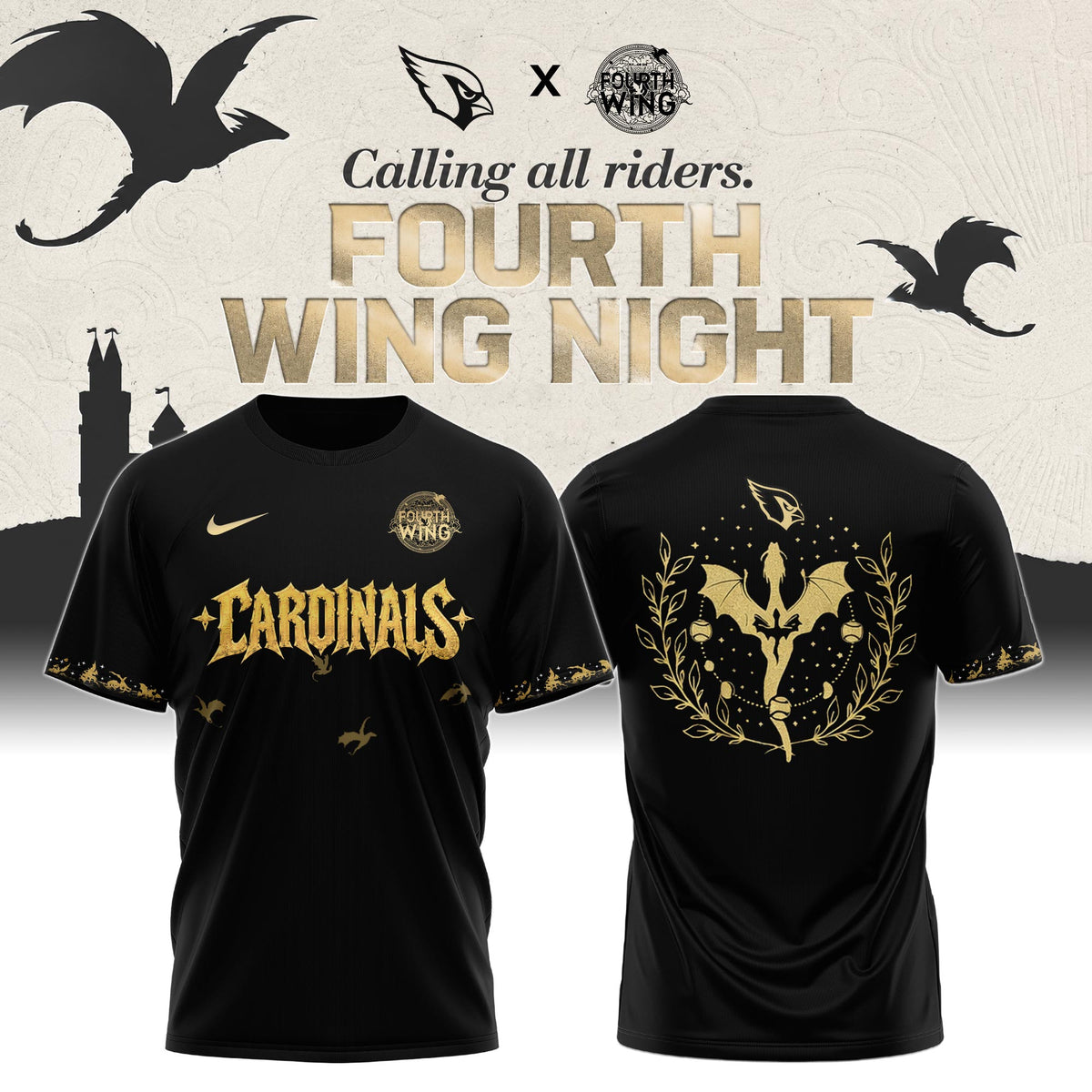 ARI x Fourth Wing Night Tshirt Limited Edition + Selling Out Fast