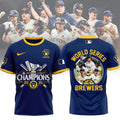 Limited Edition Milwaukee Brewers 2026 National League Champions T-shirt