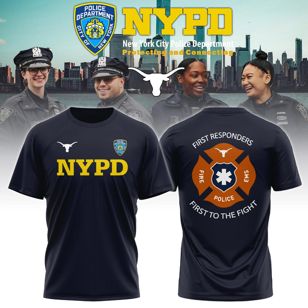 TEXAS x NYPD First Responders Tribute TShirt